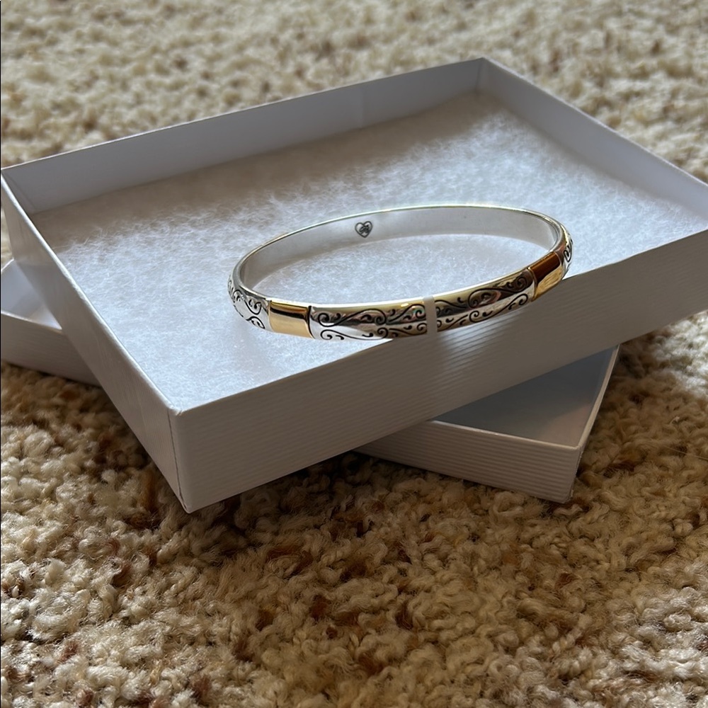 Venezia Silver and Gold Textured Bracelet